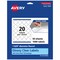 Avery Glossy Clear Round Labels with Sure Feed, 1-5/8" diameter